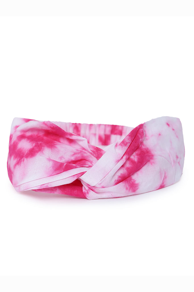 Buy Headband Pink Tie Dye Twist Knot by Tiber Taber Kids