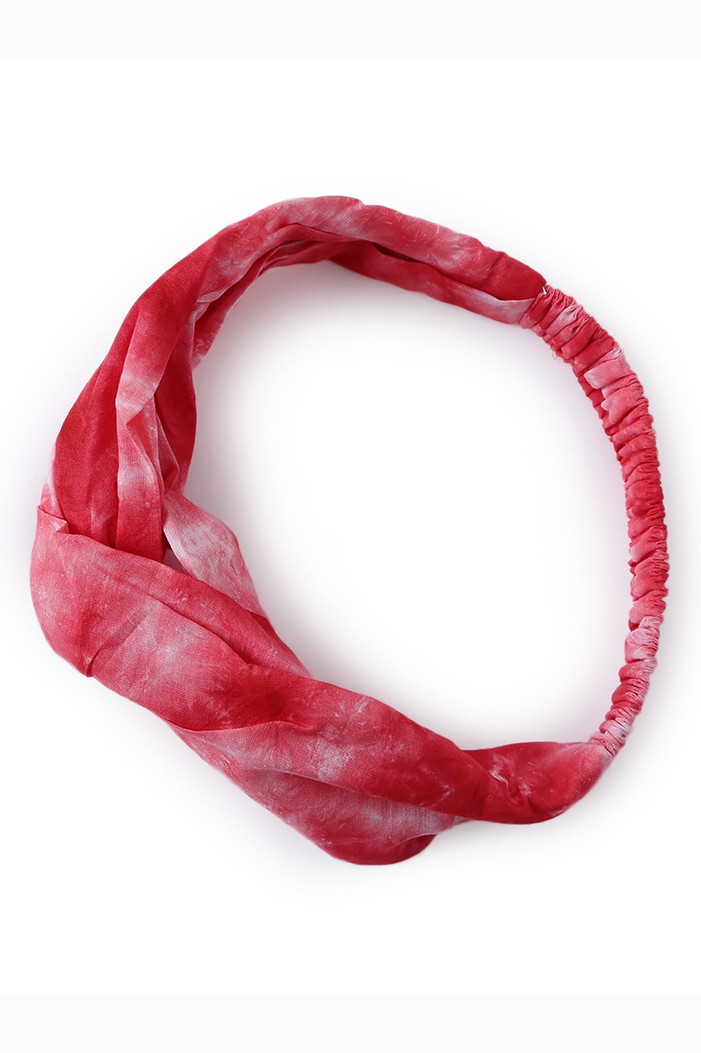 Shop Headband Red Tie Dye Twist Knot by Tiber Taber Kids