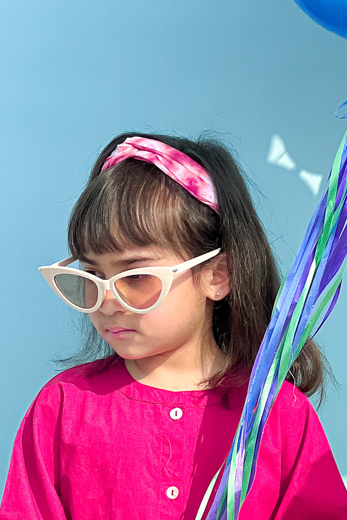 Headband Pink Tie Dye Twist Knot by Tiber Taber Kids