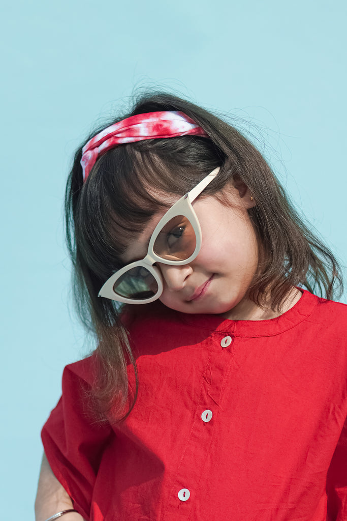 Headband Red Tie Dye Twist Knot by Tiber Taber Kids