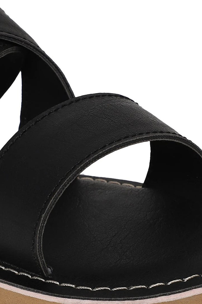 Buy Boy Black Criss Cross Sandal by Tiber Taber Kids