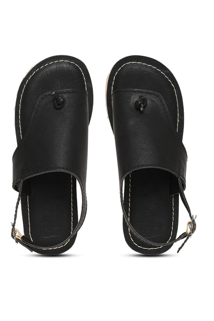 Boy Black Urban Sandal by Tiber Taber Kids