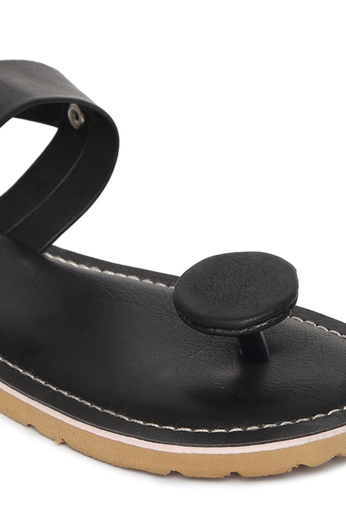 Buy Boys Black Circle Grip Sandal by Tiber Taber Kids