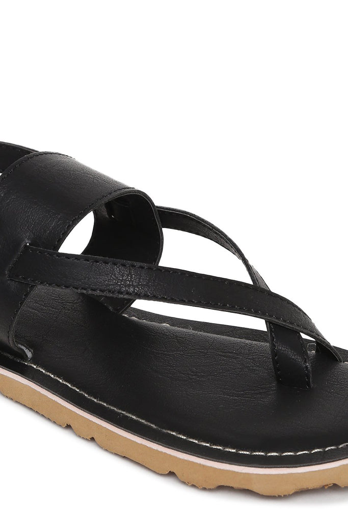 Buy Boys Black Nawab Sandal by Tiber Taber Kids