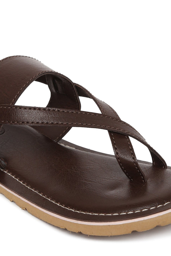 Buy Boys Brown Nawab Sandal by Tiber Taber Kids