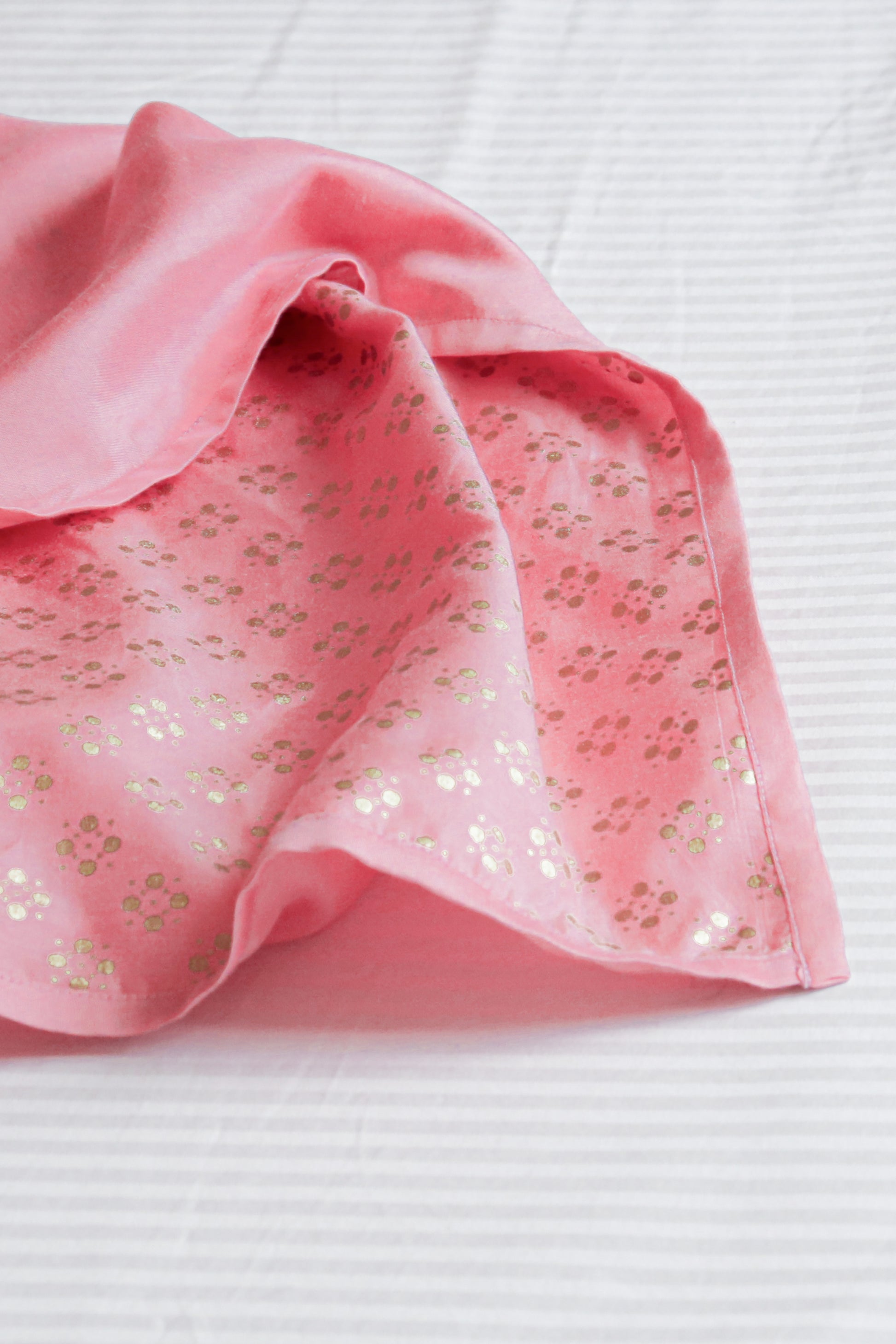 Buy Baby Silk Pink Swaddle by Tiber Taber Kids