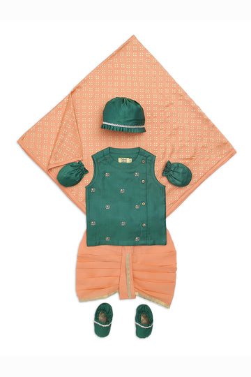 Baby Boy Jamna Set Green Mini Elephant by Tiber Taber Kids