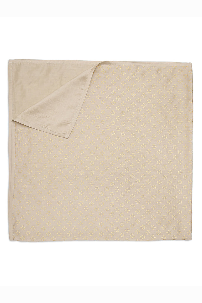 Baby Silk Beige Swaddle by Tiber Taber Kids