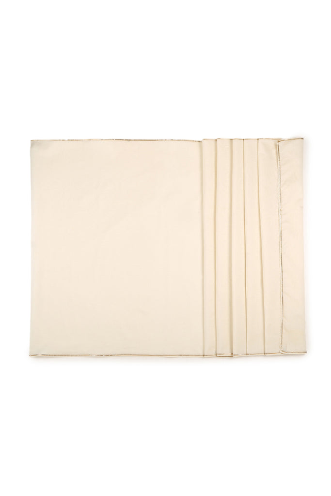 Buy Boy Pure Silk Chanderi Safa dyed- Cream by Tiber Taber Kids