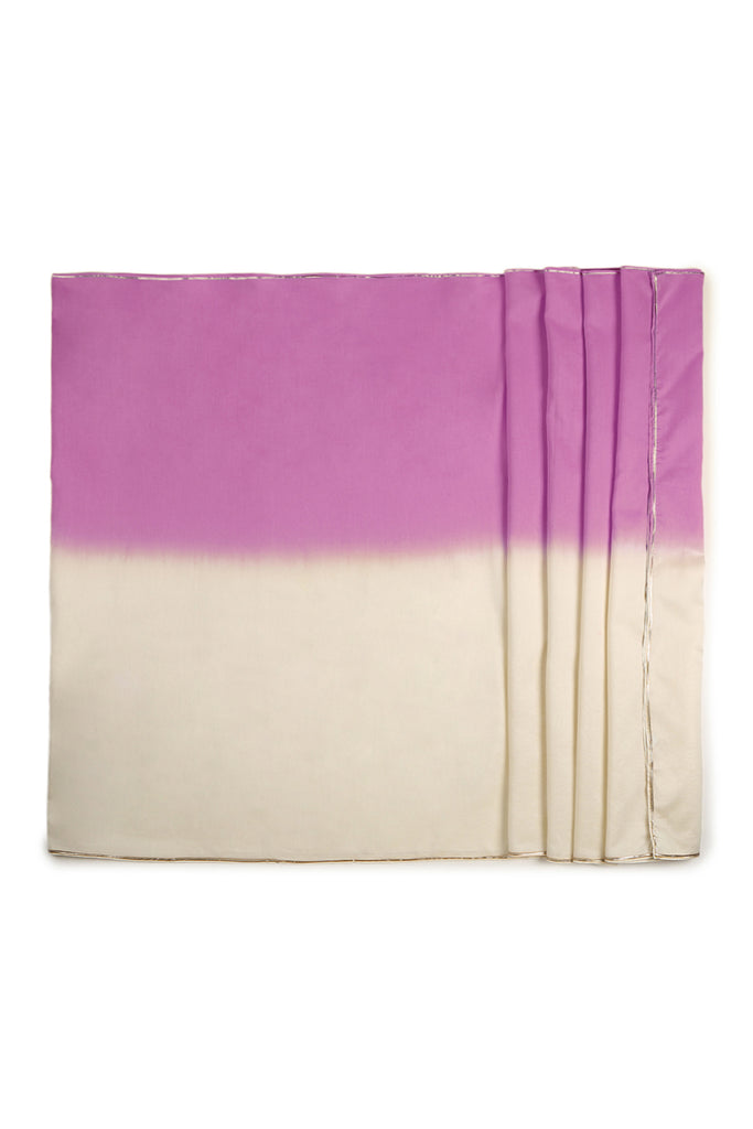 Buy Boy Pure Silk Chanderi Safa Ombre dyed- Purple by Tiber Taber Kids