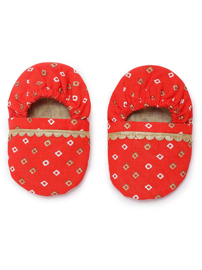 Shop Baby Booties Mittens And Cap Set-Red by Tiber Taber Kids