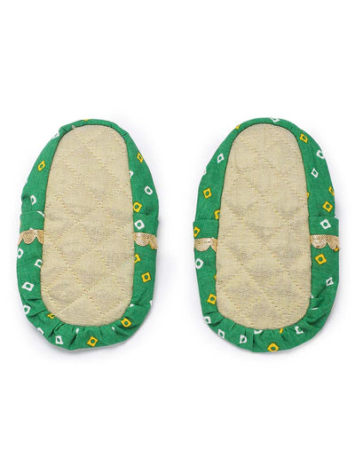 Shop Baby Booties Mittens And Cap Set-Green by Tiber Taber Kids