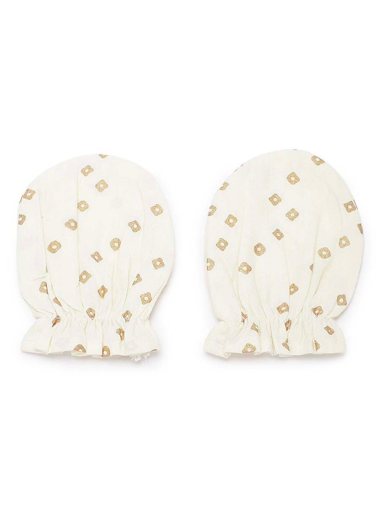 Buy Baby Booties Mittens And Cap Set-Cream by Tiber Taber Kids