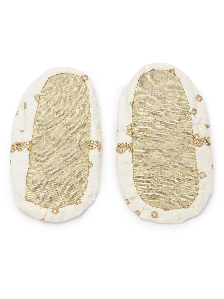 Shop Baby Booties Mittens And Cap Set-Cream by Tiber Taber Kids