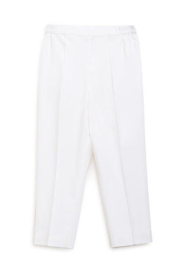 Boys Cotton Trousers - White by Tiber Taber Kids