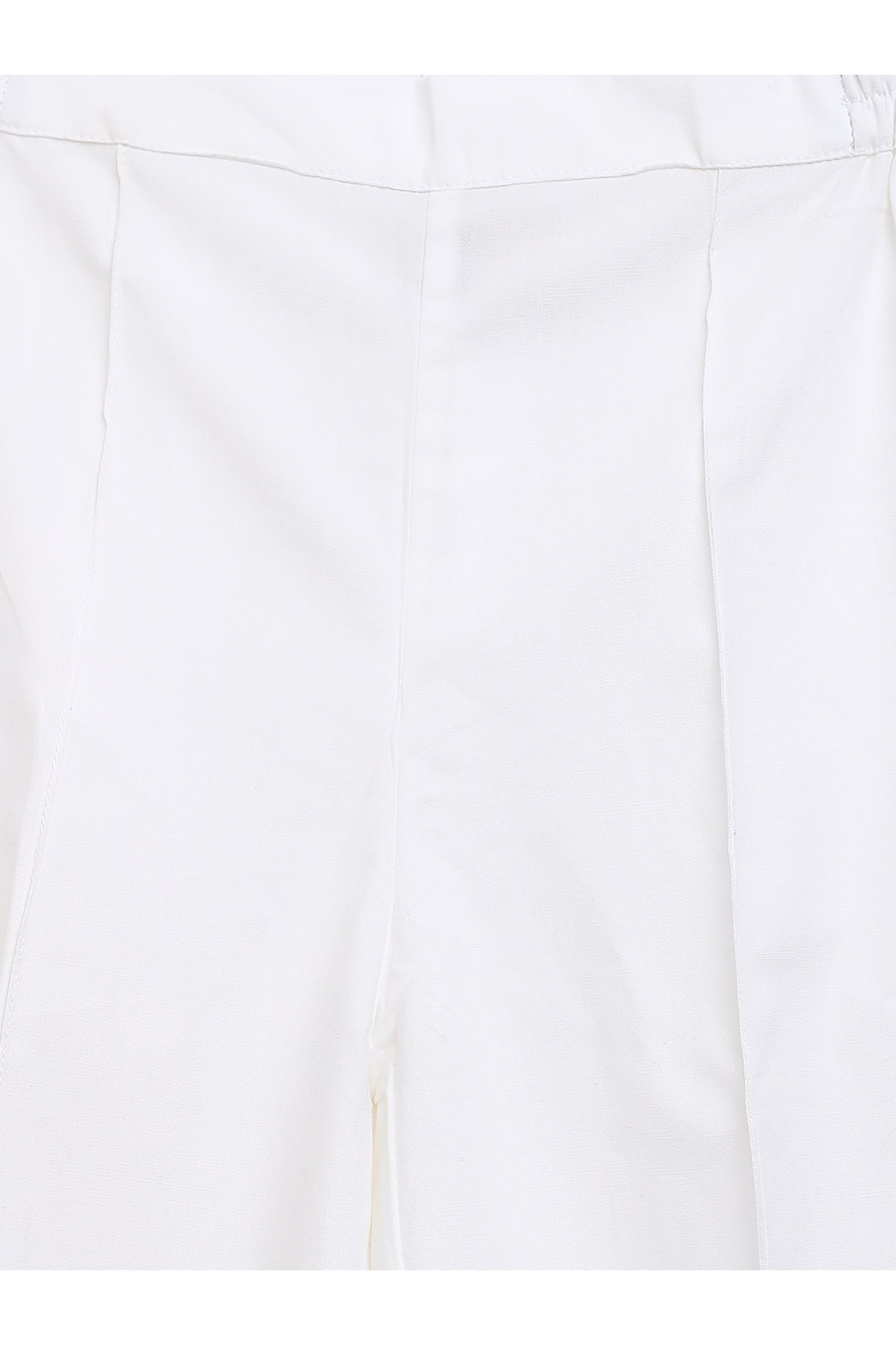 Shop Boys Cotton Trousers - White by Tiber Taber Kids